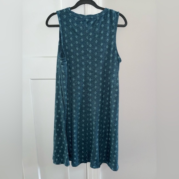 Sonoma Teal Patterned Mini Dress - Picture 2 of 3